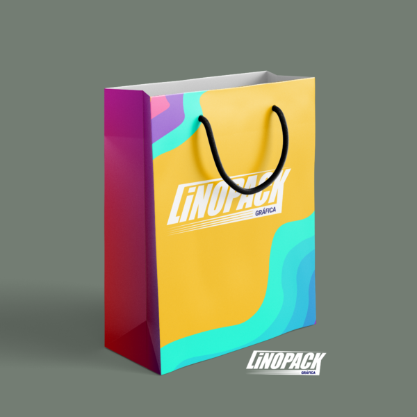 mockup sacola papel 3 art 3 Linopack Gráfica